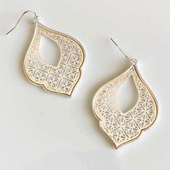 NEW Morocco Filigree Earrings (silver) - Picture 3 of 6